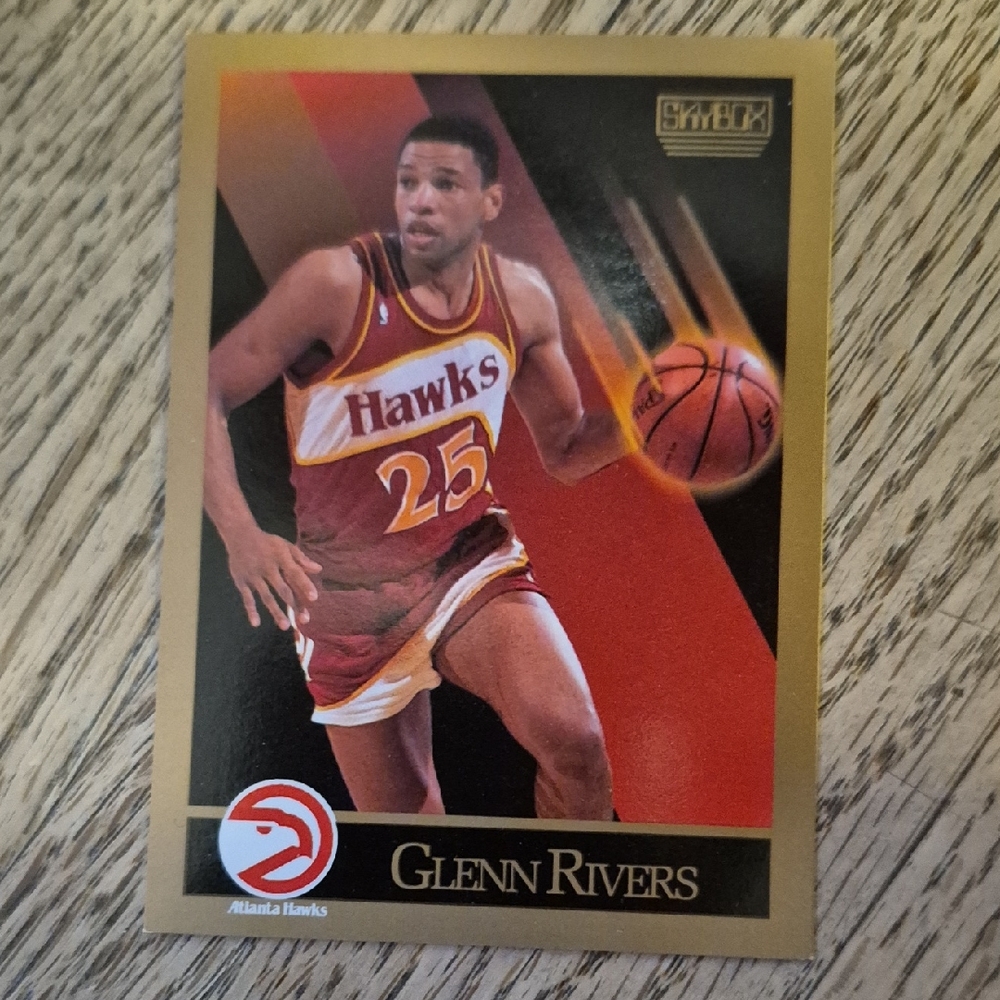 Atlanta Hawks Glenn Rivers Basketball Trading Card